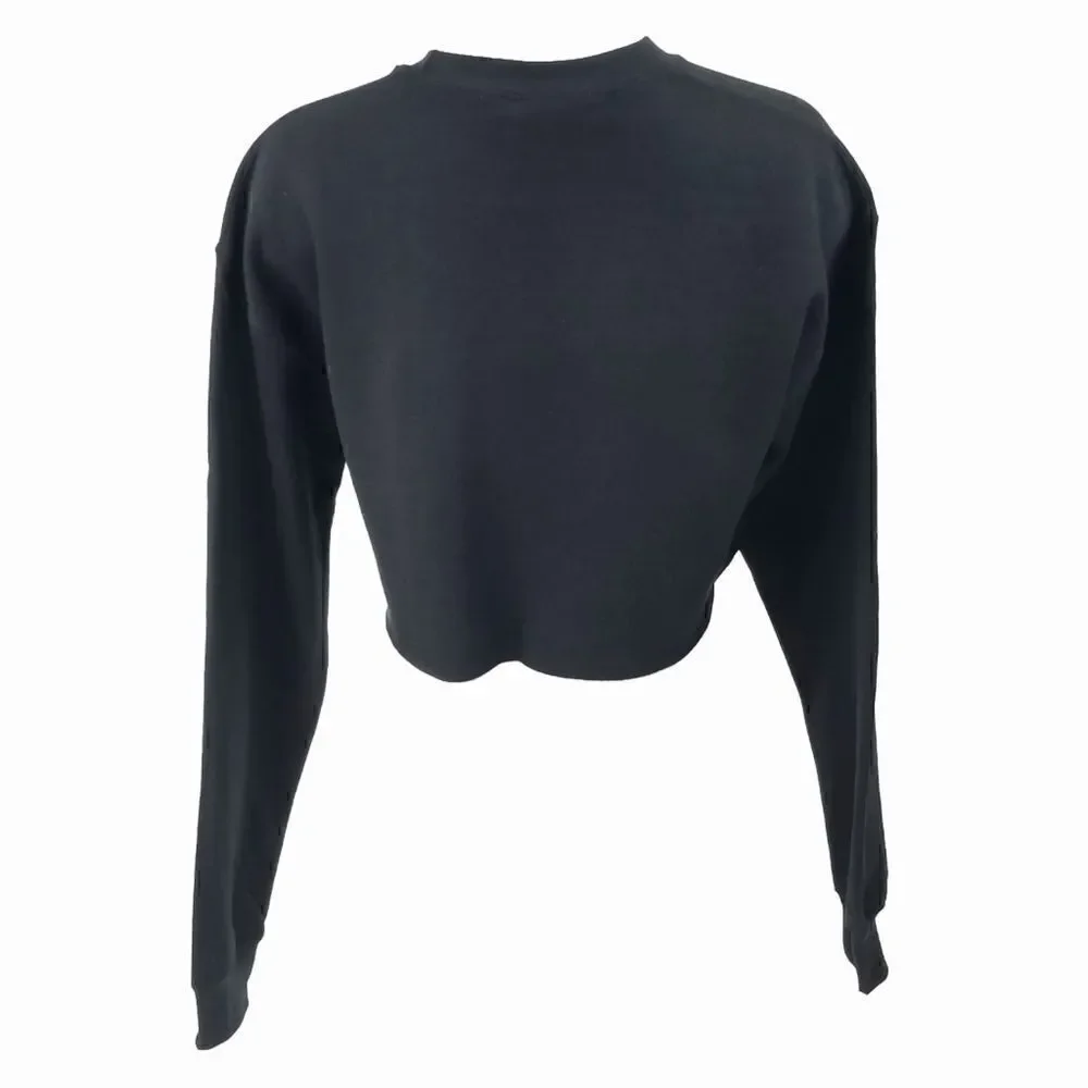 SAN FRANCISCO GIANTS Double Script Retro "Cropped" Crop Top Pullover Sweatshirt - Picture 5 of 6